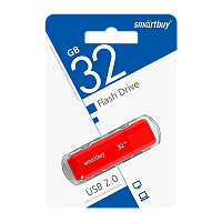 Флеш-накопитель Smartbuy Dock 32GB USB2.0 пластик красный 