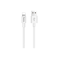 Кабель HOCO X23 USB (m)-Apple 30pin (m) 1.0м 2.1A силикон белый (1/46/276)