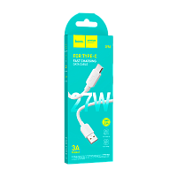 Кабель HOCO X96 USB (m)-Type-C (m) 1м 3.0A 27W ПВХ белый (1/31/310)