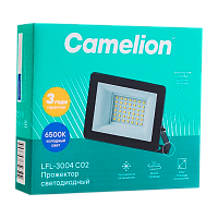 Прожектор светодиодный Camelion LFL-3004 30W 230V IP65 6500К черный (1/20)
