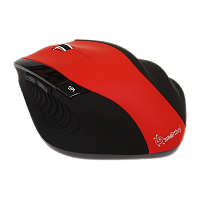 Мышь беспроводная Smartbuy 613AG классическая USB красный черный (1/40)