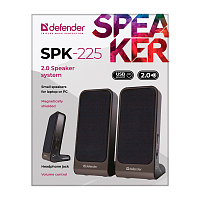 Колонки 2.0 Defender SPK-225 4W USB черный (1/60)