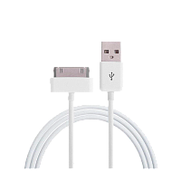 Кабель Gembird USB (m)-Apple 30pin (m) 1м силикон белый