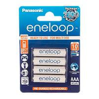 Аккумулятор предзаряженный RTU Panasonic HR03 AAA BL4 NI-MH eneloop 750mAh (4/48/576)