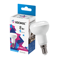 Лампа светодиодная Космос R50 E14 8W 4500К 230V рефлектор (1/10/80)