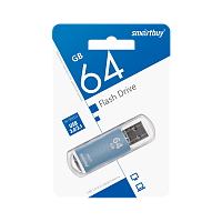 Флеш-накопитель Smartbuy V-Cut 64GB USB3.0 пластик синий 