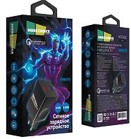 Сетевое З/У MORE CHOICE NC55QCm 2USB 3.0A QC3.0 с кабелем microUSB черный (1/16/160)