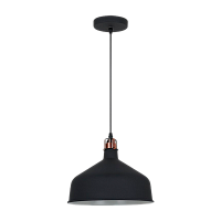 Светильник потолочный Camelion PL-425L Amsterdam 60W 230V E27 IP20 подвес черный медный (1/4)