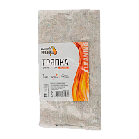 Тряпка для пола Рыжий кот Эконом 50х60см ХПП белый (1/50) 