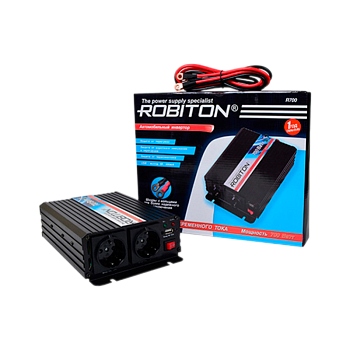Инвертор ROBITON R700 700W две евро розетки (1/4)