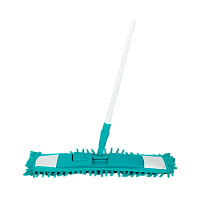 Швабра для пола Рыжий кот 120см телескопическая с насадкой MopM4-H «Лапша» бирюзовый (1/12)