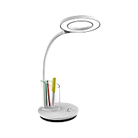 Светильник настольный Camelion KD-826 8W 230V 1LED на основании сенс. белый (1/8)