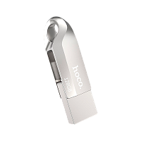 Флеш-накопитель HOCO UD8 128GB USB3.0 Type-C (m) металл серебряный (1/50) 