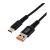 *Кабель GoPower GP02T USB (m)-Type-C (m) 1.0м 2.4A нейлон черный (1/200/800) 