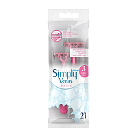 Бритва одноразовая Gillette "Simply Venus 3 Basic" 3 лезвия 2шт. (1/12) 