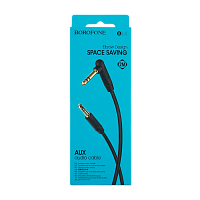 Кабель AUX Borofone BL4 Jack 3.5mm (m)-Jack 3.5mm (m) 2м ПВХ черный (1/63/252)