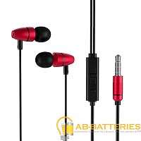 Наушники внутриканальные HOCO M59 с микр. красный (1/21/210)