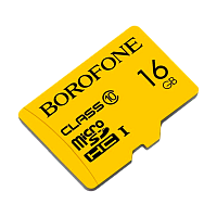Карта памяти microSD Borofone 16GB Class10 UHS-I (U1) 85 МБ/сек V10 (1/100)