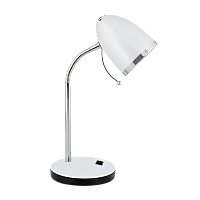 Светильник настольный Camelion KD-308 40W 230V E27 на основании 1.7м белый (1/12)