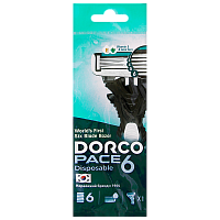 Бритва одноразовая DORCO "PACE6" 6 лезвий 1шт. (1/10/60)