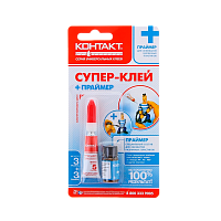 Супер-клей Контакт 3г универсальный +праймер BL1 (1/10/200) 