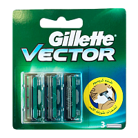 Сменные кассеты Gillette Vector 2 лезвия 3шт. (цена за 1 шт) для Slalom Plus (3/30)