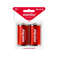 Батарейка Smartbuy LR20 D BL2 Alkaline 1.5V (2/12/96)