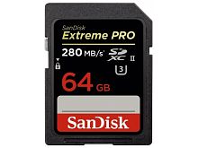 Карта памяти microSD SanDisk Extreme Pro 64GB Class10 UHS-II (U3) 280 МБ/сек без адаптера