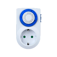 Таймер механический GoPower Timix 01 16A 3600W 24ч/30мин (1/12/48)