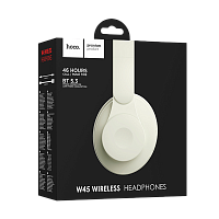 Наушники полноразмерные HOCO W45 bluetooth 5.3 с микр. белый (1/36)