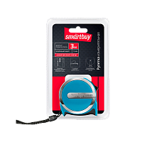 Рулетка измерительная Smartbuy Tools 3м*16мм пластик фиксатор ударопрочный корпус голубой (1/96)