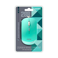 Мышь проводная Smartbuy 288 бесшумная зеленый (1/40)