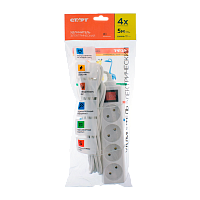 Удлинитель Старт S 4р.Б/З 10A 5.0м с выкл. IP20 белый (1/20)