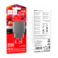 Сетевое З/У HOCO CS24A Type-C 25W PD3.0 черный (1/32/192)