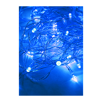 #Гирлянда Космос 50LED 6.5м лампочки нить 8 режимов синий (1/100)