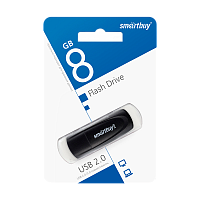 Флеш-накопитель Smartbuy Scout 8GB USB2.0 пластик черный 