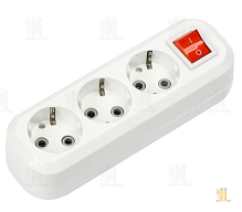 Колодка Smartbuy 3р.С/З с выкл.