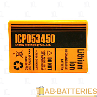 Аккумулятор ET ICP053450C 5.0*34.0*50.0, 950mAh, Li-Ion (1/200/600)