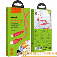 Кабель HOCO X58 USB (m)-Type-C (m) 1м 3.0A силикон красный (1/22/220)