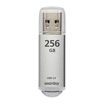 Флеш-накопитель Smartbuy V-Cut 256GB USB3.0 пластик серебряный 
