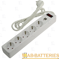 Сетевой фильтр Smartbuy SBSP 6р.С/З 16A 5.0м белый
