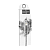 Кабель HOCO X14 USB (m)-Lightning (m) 2.0м 1.7A нейлон черный (1/33/330)