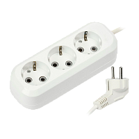 Удлинитель Smartbuy 3р.С/З 16A 5.0м белый (1/40)