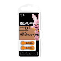 Батарейка Duracell ACTIVAIR ZA13 BL6 Zinc Air 1.45V (6/60/600)