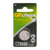 Батарейка GP CR2025 BL1 Lithium 3V (1/10/600)