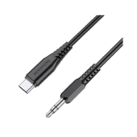 Кабель AUX Borofone BL8 Jack 3.5mm (m)-Type-C (m) 1м TPE черный (1/360)