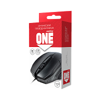 Мышь проводная Smartbuy 210 ONE классическая USB черный (1/100)