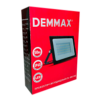 Прожектор светодиодный Demmax LFL-005 50W 230V IP65 6500К черный (1/20)
