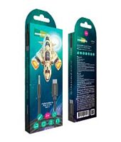 Кабель AUX MORE CHOICE UK24a Jack 3.5mm (m)-Type-C (m) 2.0м нейлон черный (1/36/360)