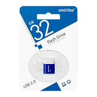 Флеш-накопитель Smartbuy Lara 32GB USB2.0 пластик синий 